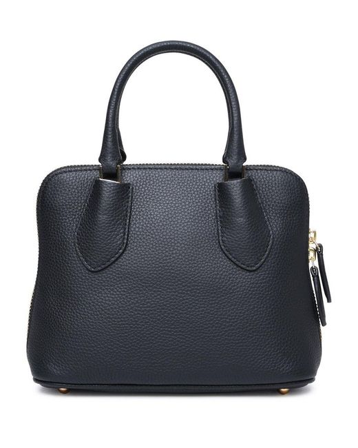 Tory Burch Black Swing Logo Detailed Mini Tote Bag