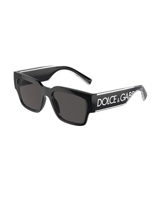 Dolce & Gabbana Black Square Frame Sunglasses