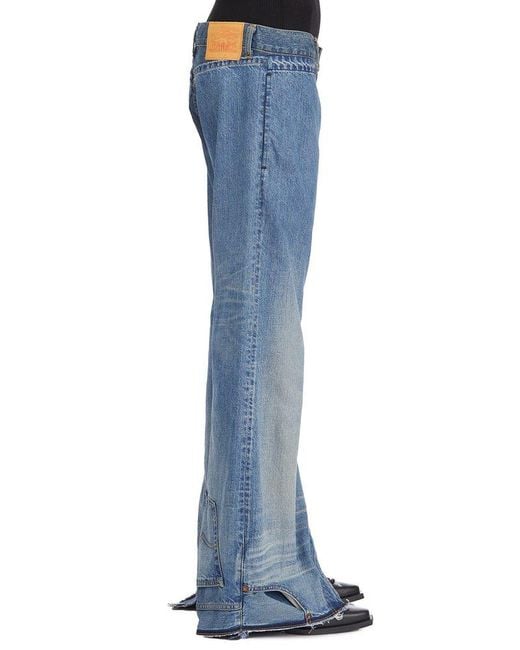 Junya Watanabe Blue Levis Upside Down Denim Pants