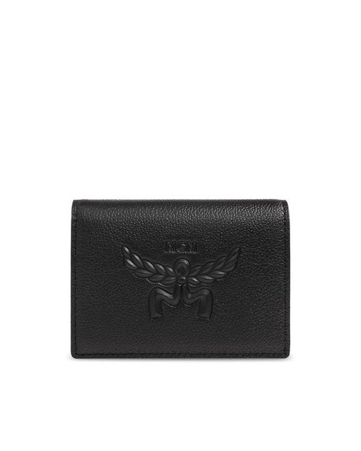 MCM Black Logo-embossed Wallet