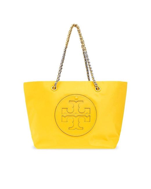 Tory Burch Yellow Shopper Bag