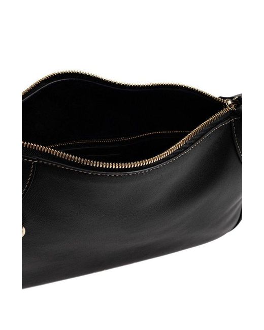 Gucci Black Gg Emblem Medium Shoulder Bag