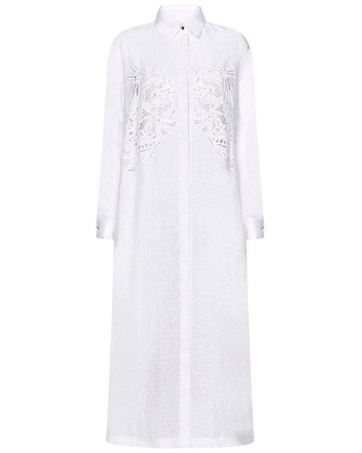 Max Mara White Studio Midi Dress