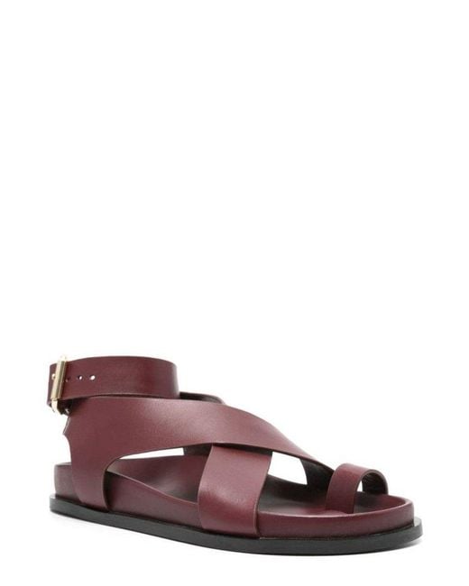 A.Emery Brown Jalen Crossover Detail Sandals