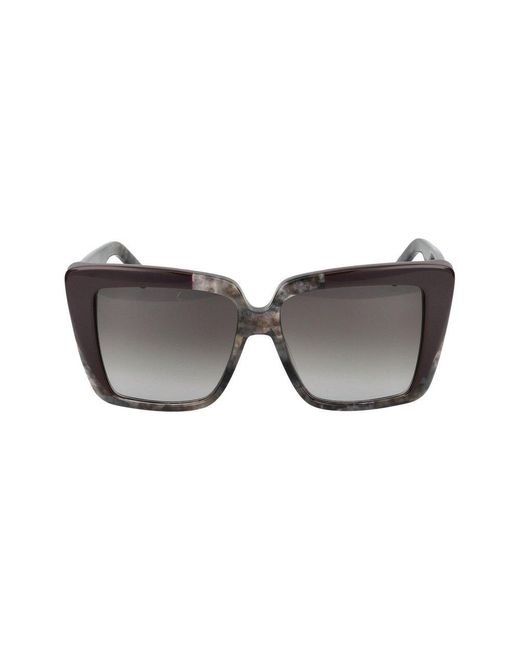 Ferragamo Gray Cat-eye Sunglasses