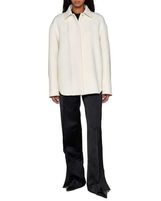 Jil Sander White Plus Coats