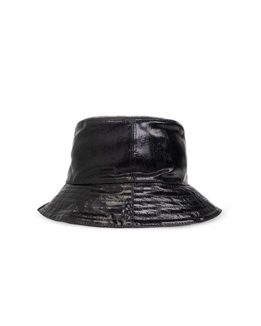 Gucci Bucket Hat With Logo, in Black | Lyst