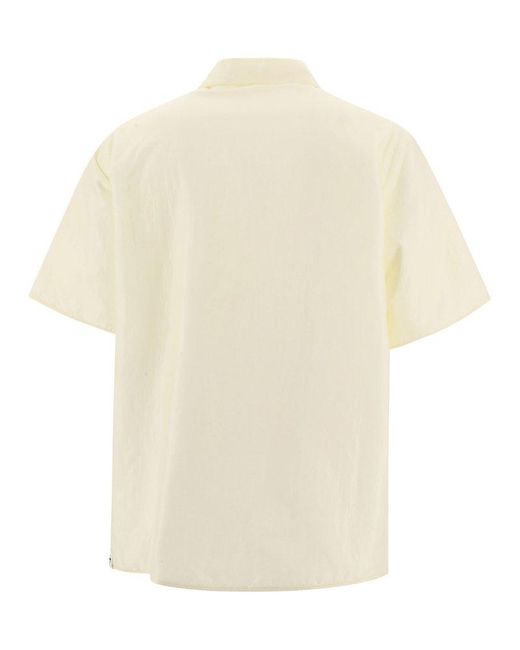 Jil Sander White Nylon Overshirt for men