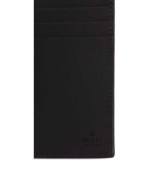 Gucci Black GG Embossed Long Card Holder for men
