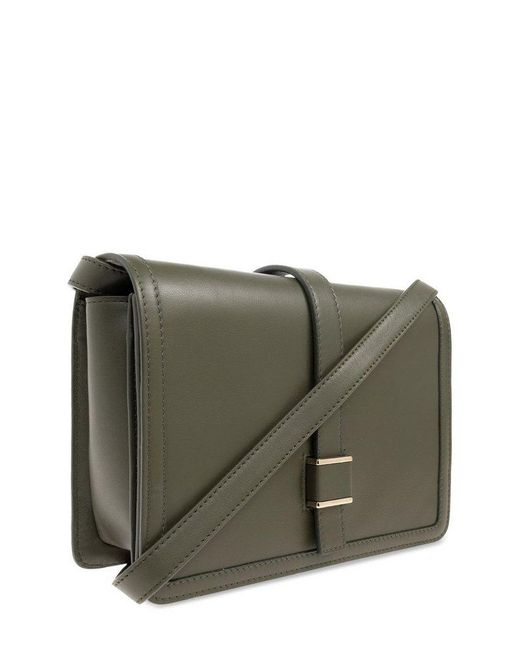 A.P.C. Gray Foldover Top Crossbody Bag