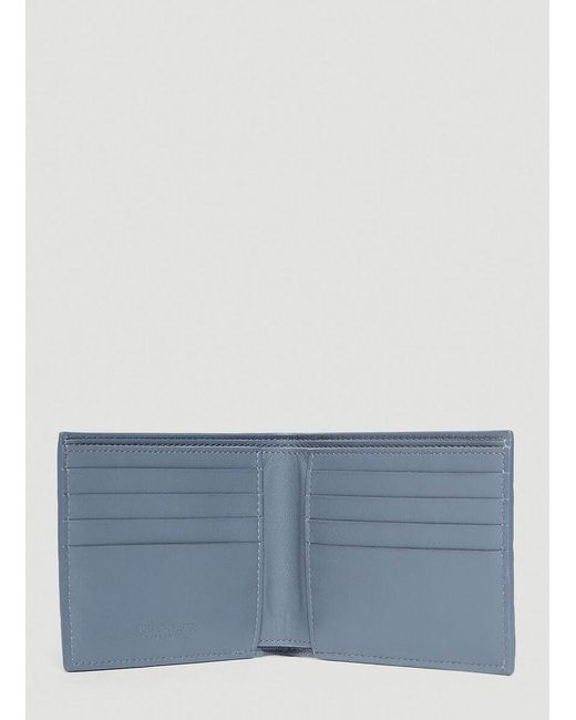 Bottega Veneta Blue Intrecciato Bi-fold Wallet for men