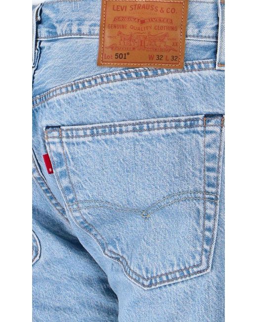 Levi's Blue Straight-leg Slim-cut Jeans for men