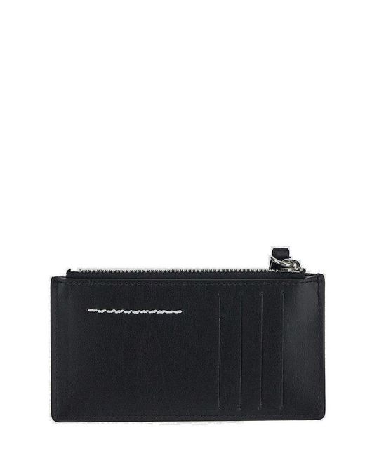 MM6 by Maison Martin Margiela Black Leather Cardholder