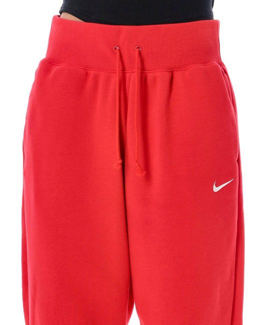 Nike Logo Embroidered Drawstring Trousers