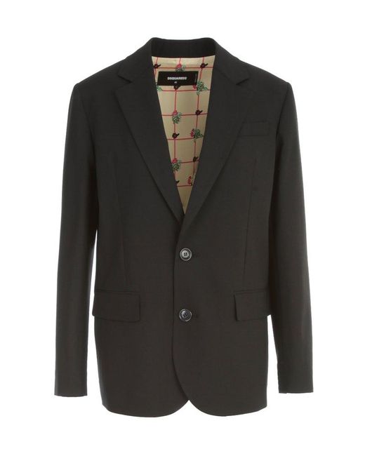 DSquared² Dsquared Wool Blazer in Black - Save 40% - Lyst