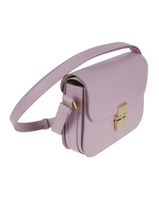 A.P.C. Pink Grace Small Shoulder Bag