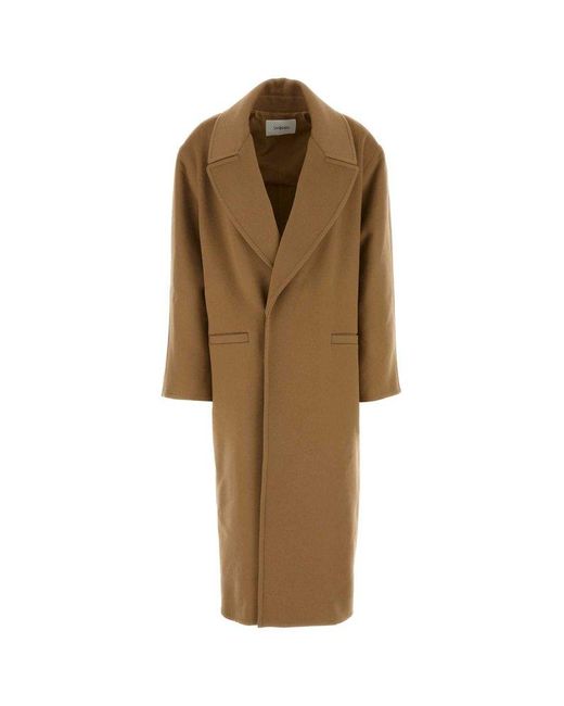 Saint Laurent Natural Camel Cashmere Coat