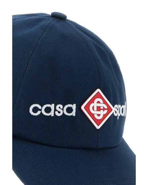Casablancabrand Blue Casa Sport Logo Patch Cap
