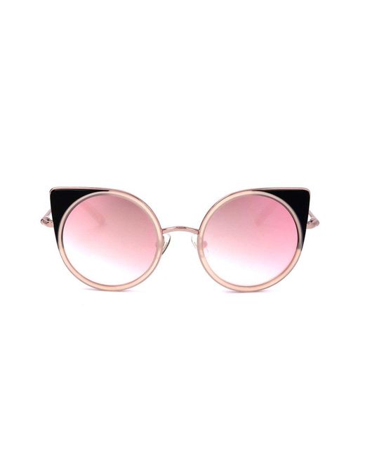 Linda Farrow Black X Matthew Williamson Cat Eye Frame Sunglasses