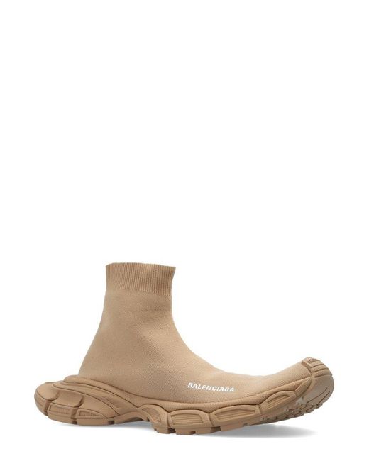 Balenciaga Brown 3xl Knitted Sock Sneakers for men