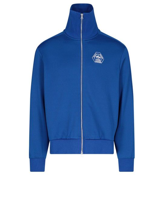 PUMA Synthetic X Rhuigi Logo Embroidered Zipped Jacket in Blue for Men ...