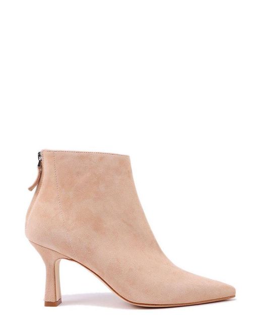 The Seller Brown Pointed-Toe Zipped Boots