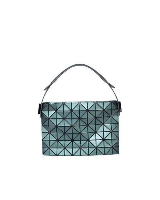 Bao Bao Issey Miyake Blue Geometric-panelled Top Handle Bag