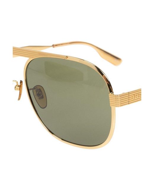 Gucci Green Aviator Sunglasses, for men