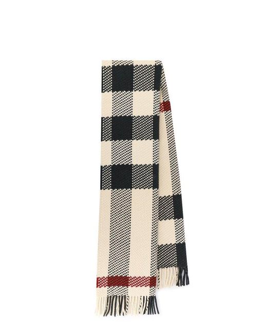 Burberry Natural Check Wool Scarf