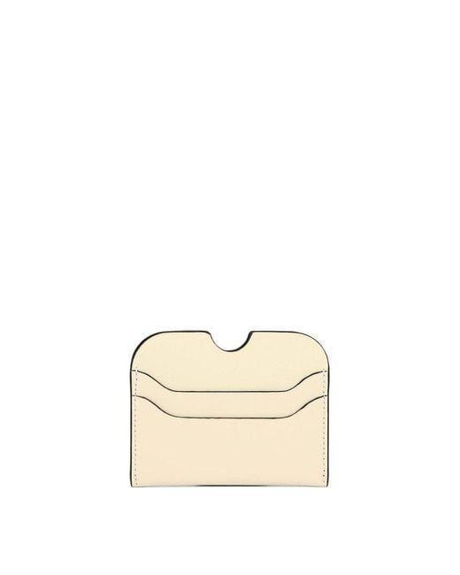 Acne Natural Card Holder With Logo for men