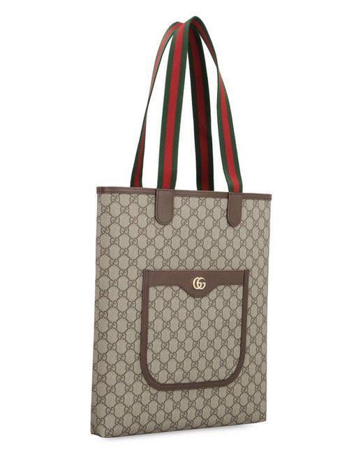 Gucci "ophidia" Small Tote Bag in Brown for Men | Lyst