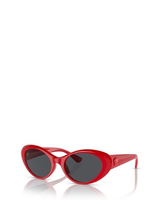 Versace Red Cat-eye Frame Sunglasses