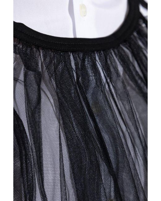 Comme des Garçons Black Tulle Top
