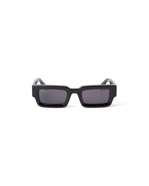 Off-White c/o Virgil Abloh Black Rectangle Frame Sunglasses