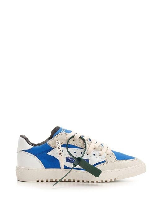 Off-White c/o Virgil Abloh Blue 5.0 Off Court Panelled Canvas Sneakers for men