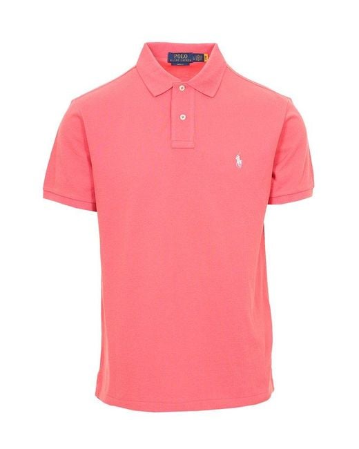 Polo Ralph Lauren Pink Pony Embroidered Polo Shirt for men
