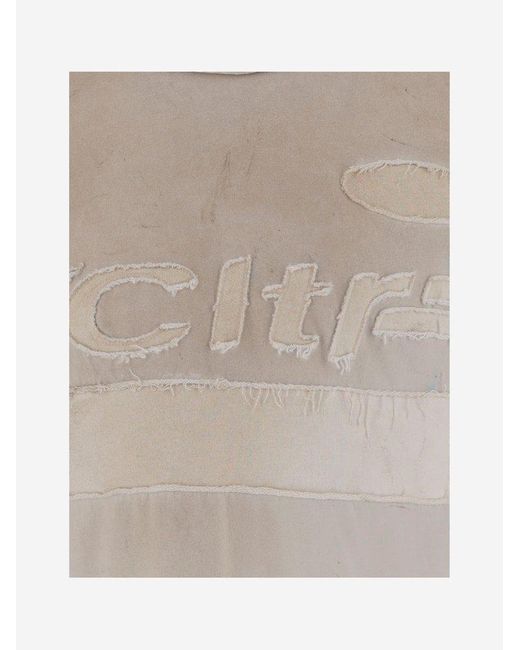 Cultura White Distressed Logo T-Shirt for men