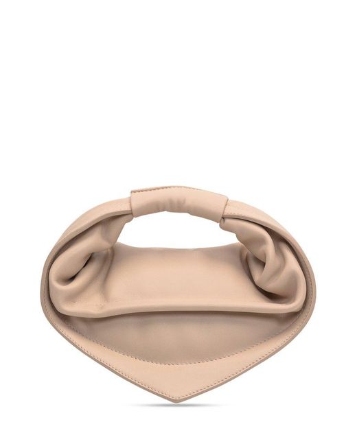 FEDERICO CINA Natural Structured Tote Bag
