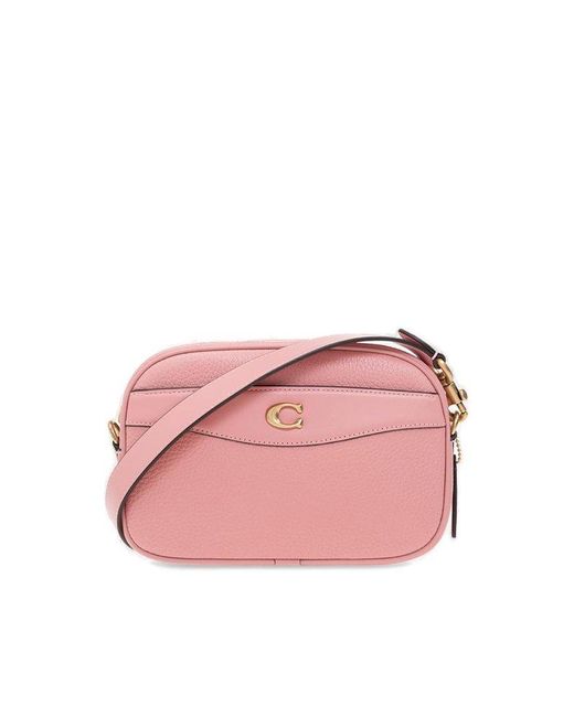COACH Pink Shoulder Bag With Logo