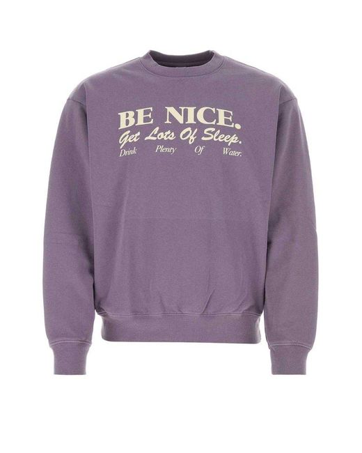 Sporty & Rich Purple Sweatshirts for men