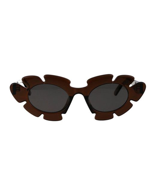 Loewe Black Flower Frame Sunglasses