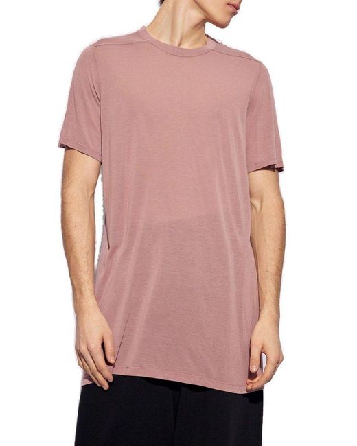 Rick Owens Pink 'level T' T-shirt, for men