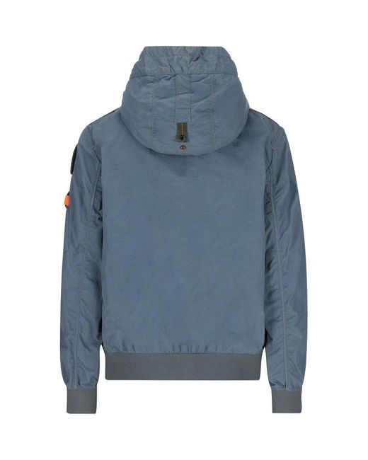 Parajumpers Blue Heze Zipped Hooded Jacket for men