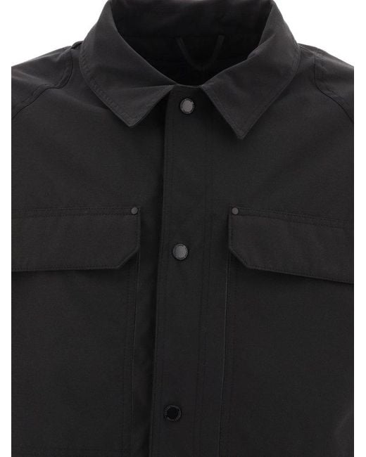 Canada Goose Black "Burnaby Chore" Overshirt Jacket for men