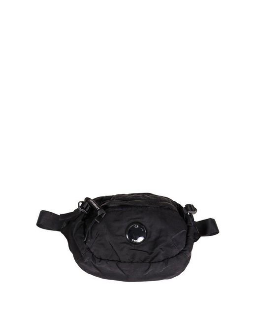 C P Company Black Lens-detailed Crossbody Bag for men