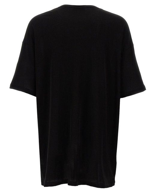 Yohji Yamamoto Black Unfinished Pocket T-Shirt for men