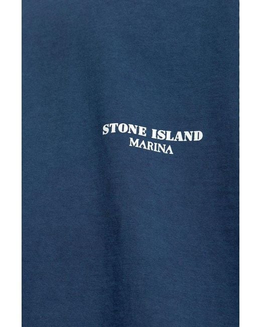 Stone Island Blue The 'Marina' Collection Sweatshirt for men