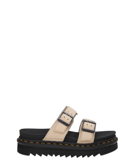 Dr. Martens Myles Sidebuckle Detailed Slipon Sandals in Black Lyst