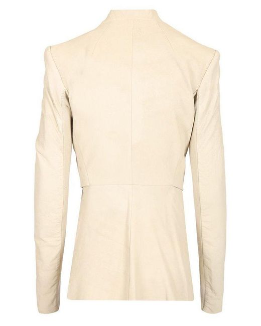 Rick Owens Gray Strutter V-Neck Jacket