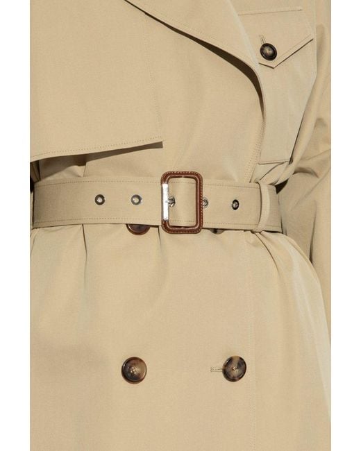 Alexander McQueen Natural Double-breasted Trench Coat,